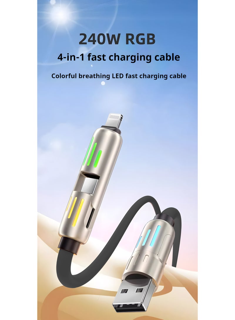 Addthis 240W 4 in 1 1.5~2m  mobile phone super fast charging cable - Image 4