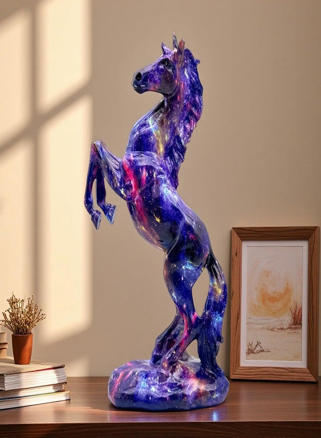 FUNSXBUG Colorful Art Horse Statue Figurines Ornament Sculpture Collectibles Home Office Living Room Desktop Display Tabletop Decoration Resin - Image 5