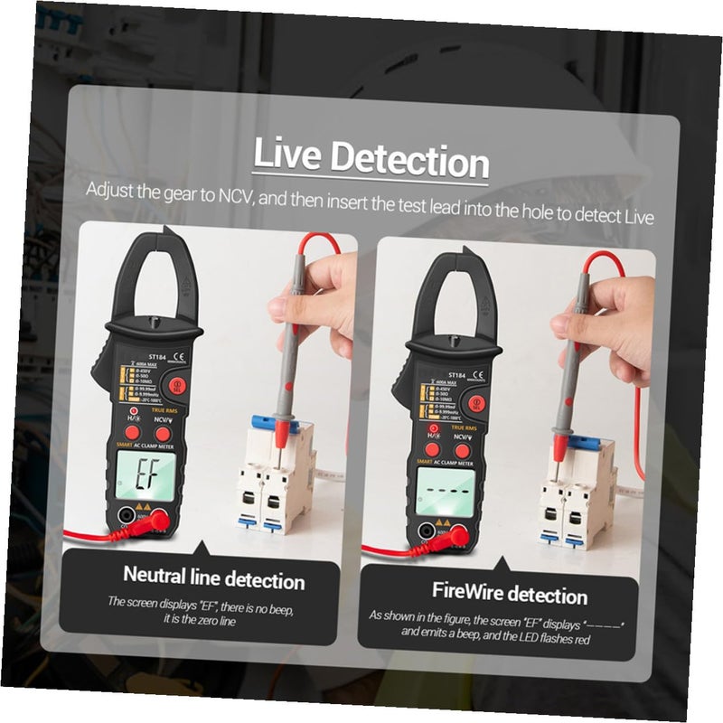 Smart Digital Clamp Multimeter with Ac/dc Voltage Measurement and Electrical Ammeter Function – Portable Clamp Tester for Industrial and Home Use - Image 3
