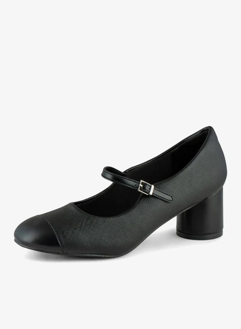 فينتشي أحذية نسائية بكعب متوسط ​​ومقدمة مستديرة