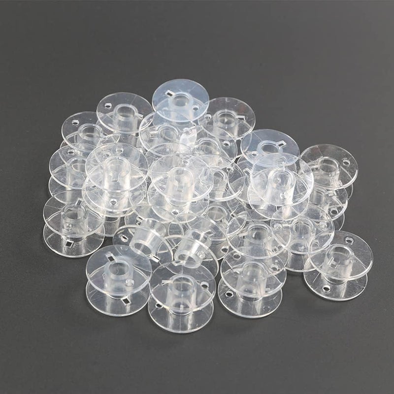 HEKISN Sewing Machine and Embroidery Bobbins, SA156 Bobbins for Bro-Ther, Class 15 Transparent Bobbins (50) - Image 3