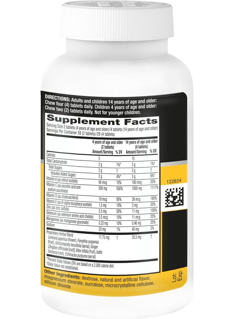 Airborne More Complete Immune Support, Citrus, 116 Chewable Tablets Packaging May Vary - Image 2