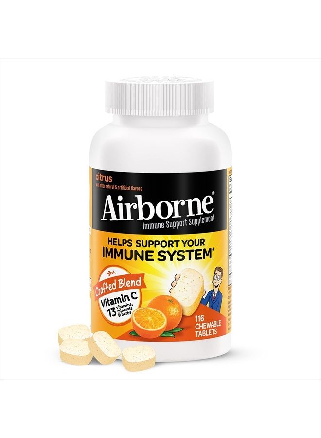 Airborne More Complete Immune Support, Citrus, 116 Chewable Tablets Packaging May Vary - Image 4
