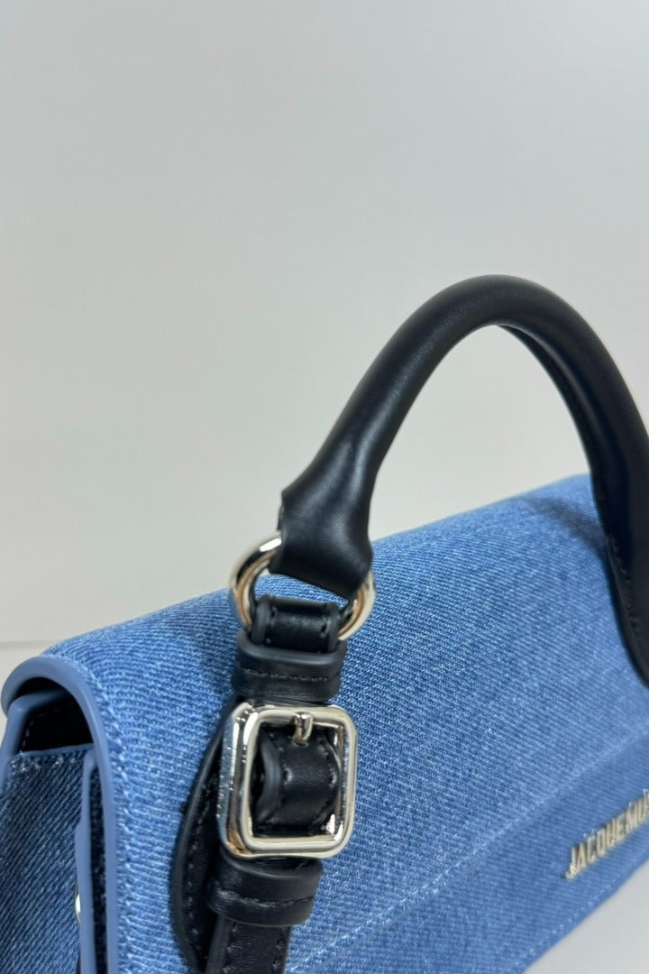 JACQUEMUS Le Chiquito Long Handbag Tote Bag Leather Flap Long With Crossbody Strap - Image 5