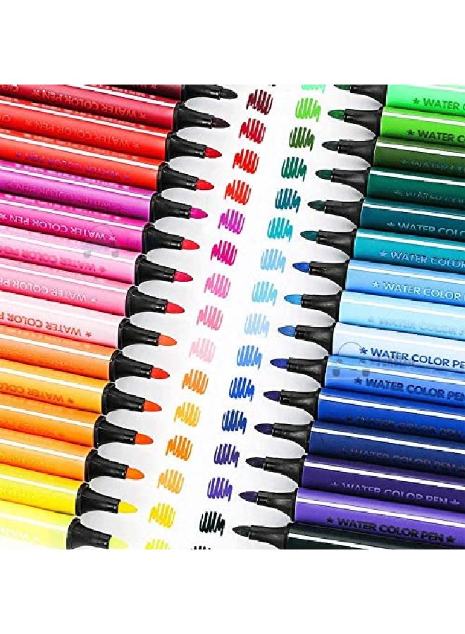 FunBlast Washable Watercolor Pens Set Colouring Kit Art Markers Colour Sketch Pens Set Kids Artists Sketching Drawing Materials Craft Supplies Return Gift (24 Watercolor Pen Set) - Image 3