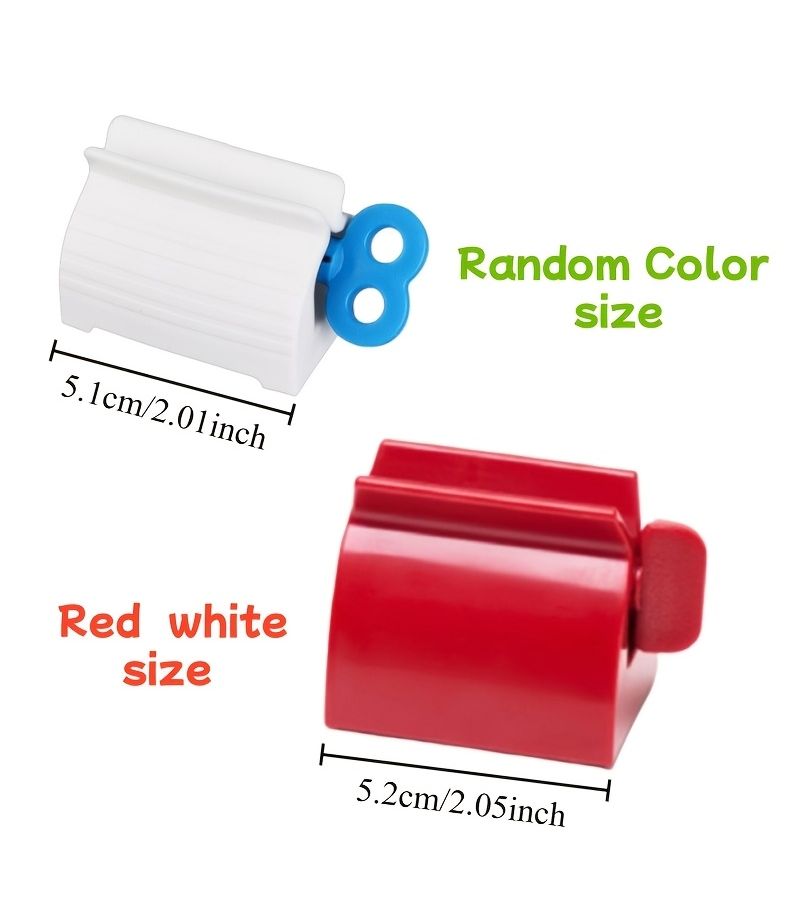 Red Manual Toothpaste Squeezer Minimizes Waste No Electricity Needed - Image 5