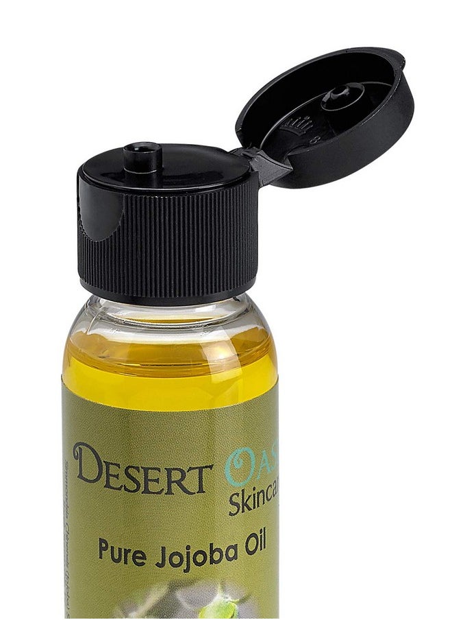 Desert Oasis Skincare USDA Certified Organic Jojoba Oil - 100% Pure, Travel Size, Cold Pressed, All Natural for Face, Hair, Nails, Ear Stretching and Gauges, Good for Sensitive Skin. Natural Nutty Smell. (1 fl oz/29 ml)  - Image 3