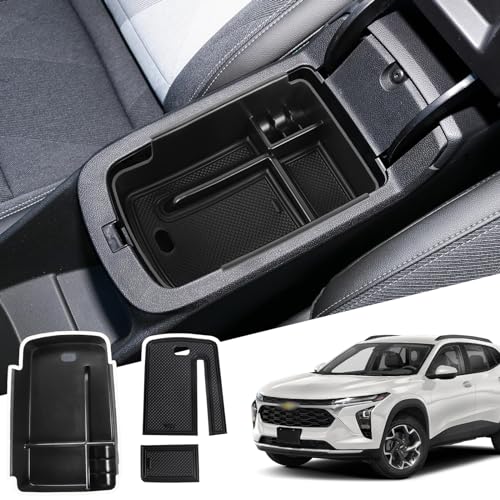 Neepiar Center Console Organizer Tray Compatible with 2024 2025 2026 Chevy Trax and Buick Envista Armrest Storage Box Insert Storage Tray Secondary Interior Accessories - Image 1