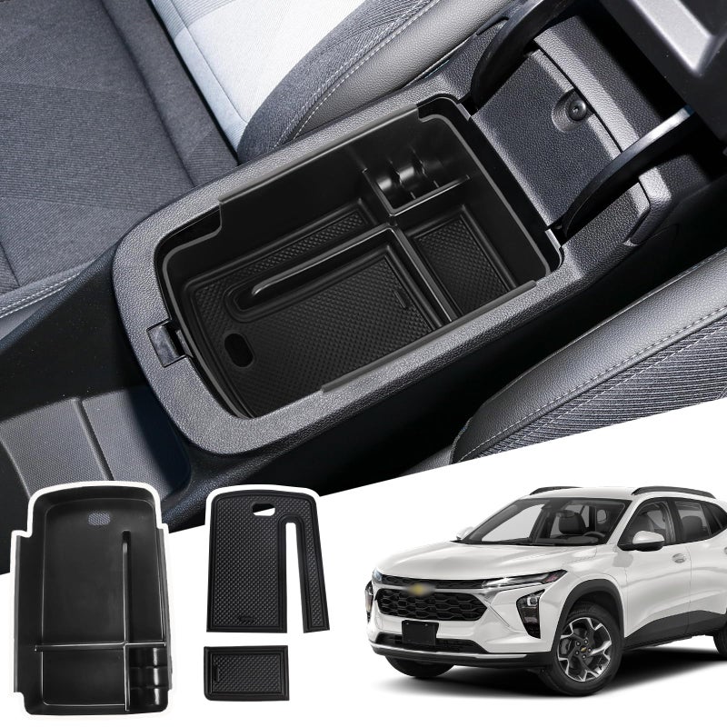 Neepiar Center Console Organizer Tray Compatible with 2024 2025 2026 Chevy Trax and Buick Envista Armrest Storage Box Insert Storage Tray Secondary Interior Accessories - Image 3