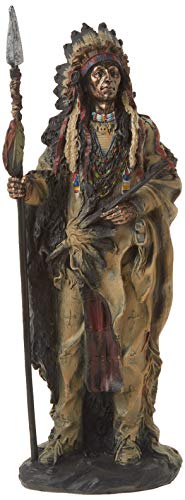 StealStreet SS-G-11358 Native American Warrior Collectible Indian Decoration Figurine Statue - Image 5