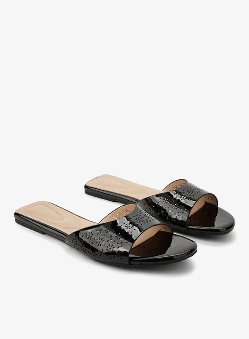 Celeste Women Laser Cut Flat Sandals