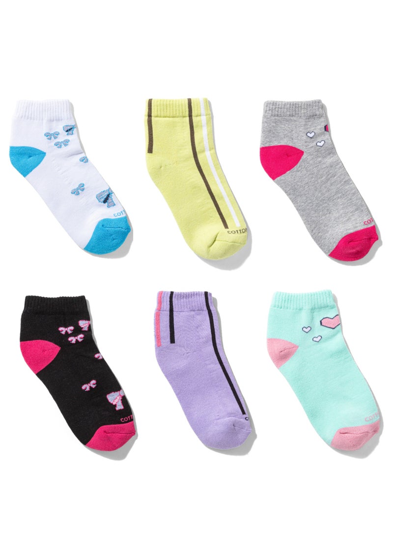 COTTONIL Pack of 6 Half Towel Cotton Socket Socks for Women  - Image 1