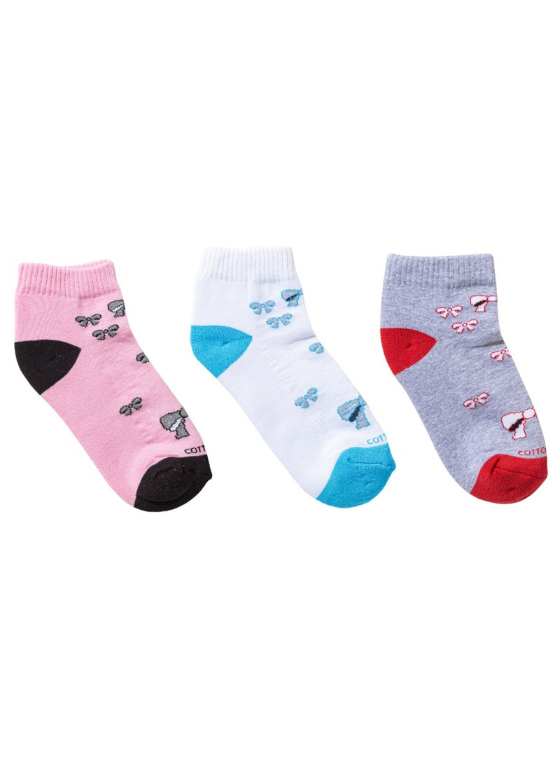 COTTONIL Pack of 6 Half Towel Cotton Socket Socks for Women  - Image 3
