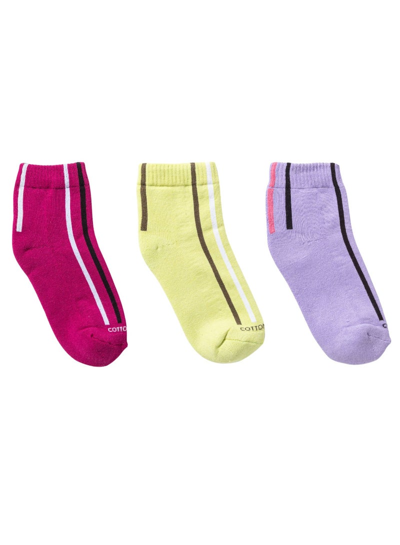 COTTONIL Pack of 6 Half Towel Cotton Socket Socks for Women  - Image 5
