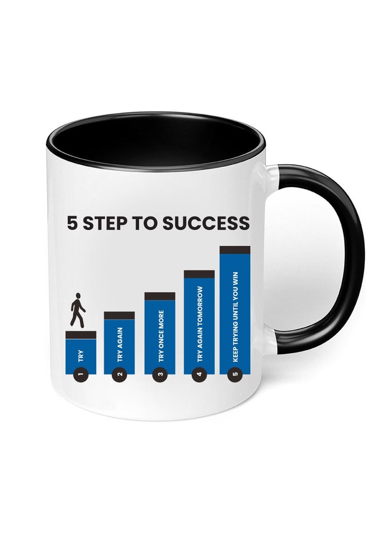 PRINTSHOP4ME - Inspirational Quotes Printed Black two tone ceramic Coffee Mug 11 Oz, Inspirational Gifts for Friends-Gifts for employees,CoWorker,Friends - Image 1
