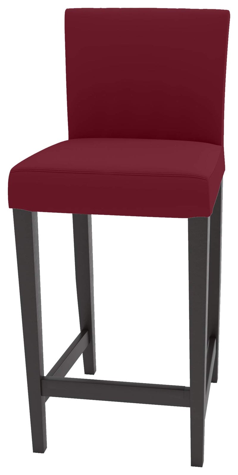Custom Slipcover Replacement كرسي بار هينريكستال القوي من القطن مع غطاء مسند الظهر بديل متوافق مع غطاء كرسي بار إيكيا هينريكستال (أحمر نبيذي) - Image 3