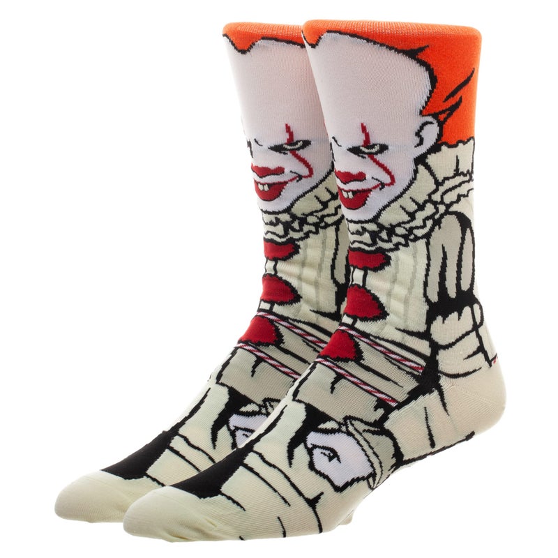 Bioworld IT Pennywise 360 Character Crew Socks for Men - Image 3