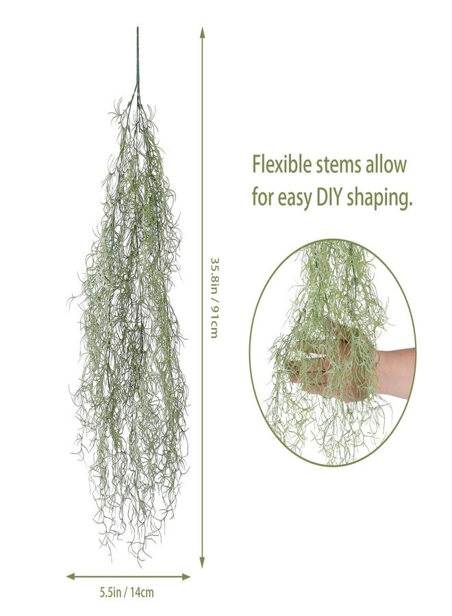 BESTOYARD 36-Inch Realistic Artificial Spanish Moss, Large Faux Hanging Plant Vine for Indoor Home Decor, Terrarium, Wreath & DIY Crafts - Image 5