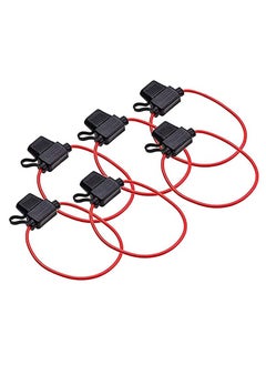 Y&D 6pcs Car Inline Blade Fuse Holder, Safe DIY Accessories Fully Molded Housing Waterproof ATC/ATO Holder Case, Wiring In-line for Boat Truck Automotive 