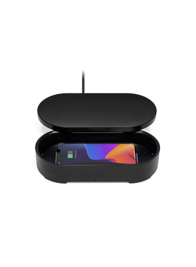 LEXON Oblio Box Wireless Fast-Charging Station With Built-In Uv Sanitizer - Image 2