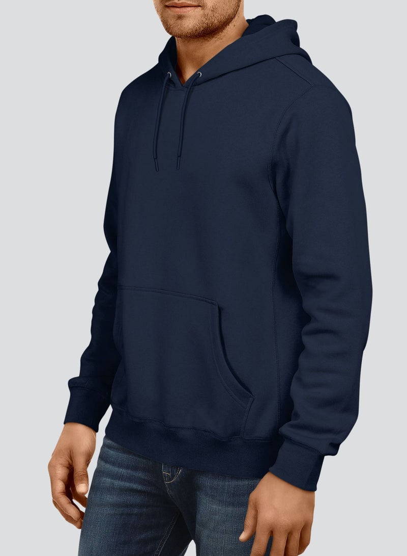 InkMASH Premium Hoodie - Navy Blue - Made in UAE - Unisex - Image 2