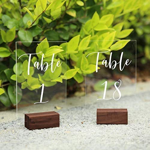 NJ OVERSEAS NJ Natural Wood Place Card Holder length 6 cm, Rustic Table Number Holder, Wood Photo Holders, Wedding Party Table Name, Surprise Card Holder: 12 Pcs - Image 3