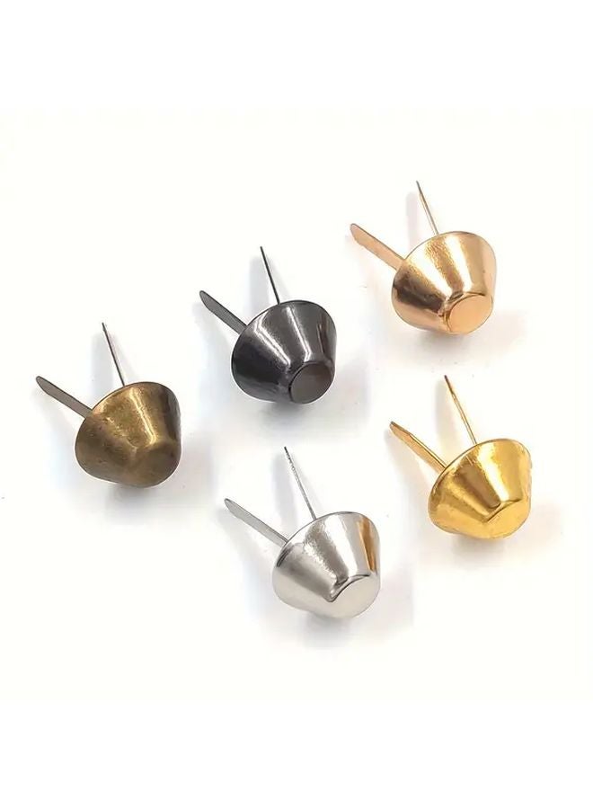 15mm Mix 5 Colors Metal Bucket Nails Two Legged for DIY and Construction Projects - Image 5
