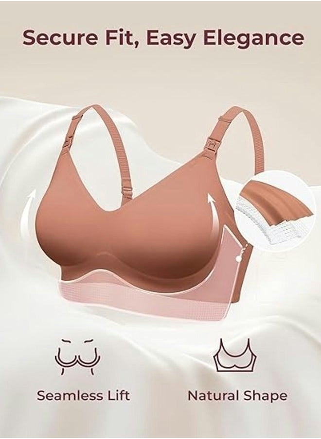Momcozy YN21 Seamless Ultra Comfort Maternity Nursing Bras For Breastfeeding  - Image 2