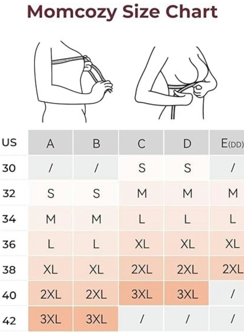 Momcozy YN21 Seamless Ultra Comfort Maternity Nursing Bras For Breastfeeding  - Image 4