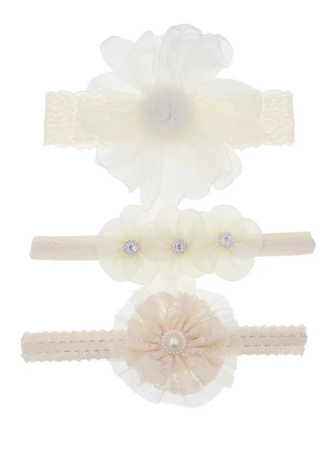 9pcs Baby Girl Headbands with Grosgrain Ribbon Faux Leather Stars Baby Bandana Headband Bow Headband Elastic Soft Wide Headband for Baby Elastic Headband for Newborn - Image 4