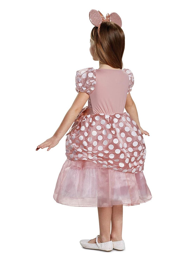 Disguise Child Minnie Mouse Rose Gold Deluxe Costume  - Image 2