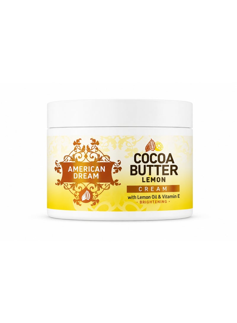 AMERICAN DREAM Cocoa Butter Lemon Cream with Lemon Oil & Vitamin E, 500ml - Image 1