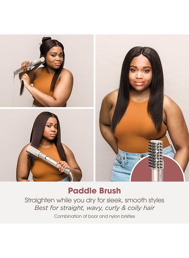 Shark FlexStyle 5-In-1 Air Styler & Hair Dryer With Auto-Wrap Curlers, Paddle Brush, Oval Brush, Concentrator, Diffuser And Storage Case, No Heat Damage Champagne - Image 4