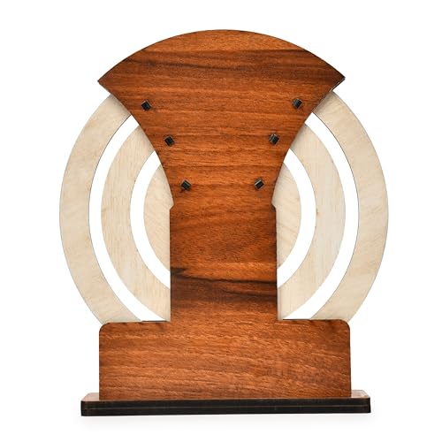 AARGKRAFT Perpetual Calendar Stylish Round Design Calendar Desk Organizer and Pen Stand with Clock, Durable MDF Wood, Easy-to-Use Date Tracker, 8.4-inch Height - Image 5
