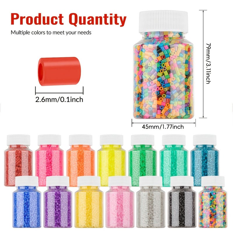 3100pcs R3 Style 2 6mm Fuse Beads Kit DIY 3D Pixel Puzzle Craft Multi Color Iron On Beads - Image 4