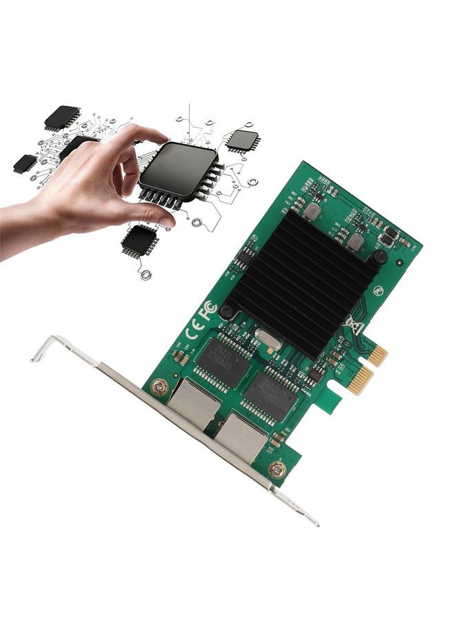 PCI-E X1 1000Mbps Double Port Gigabit EtherneT network Card