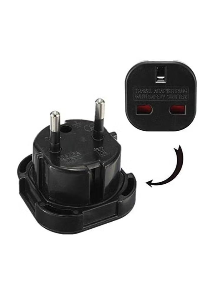 UK to EU AC Travel Plug Adapter Plug Converter Travel Plug for Most of Europe 10A/16A 240V  - Image 2
