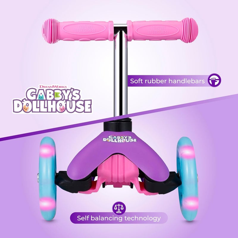 VOYAGER Self Balancing Kick Scooter with Light Up Wheels, Extra Wide Deck, 3 Wheel Platform, Foot Activated Brake, 75 lbs Limit, Kids & Toddlers Girls or Boys, for Ages 3 and Up - Image 4