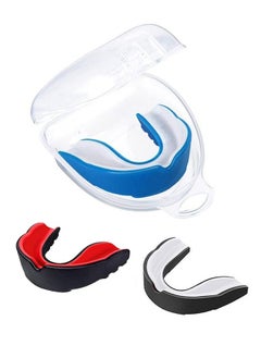 Fazza 3 PCS Eva Mouthguards with Box, Sports Mouthguards, Ultra-Thin Mouthguards for Boxing, Basketball, Hockey, Football 
