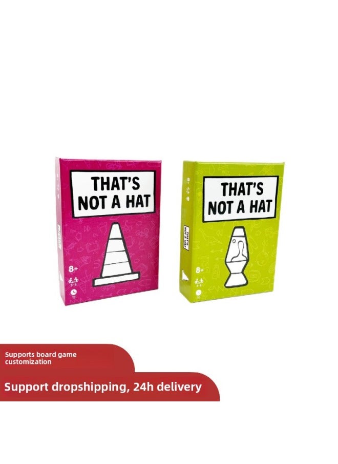 null - That's Not A Hat Like Hat Non-hat Table Game Card Chinese And English Memory Management Happy Party Foreign Trade-Color:That's Not A Hat-green Box - Image 1