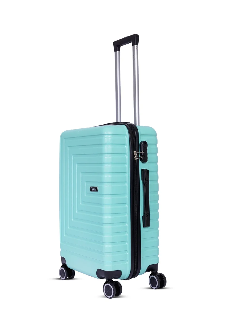 MNUK Pilgrimage Set of 3 Travelling Luggage | Hardside Soft Handle Trolley with TSA Lock |Double 360° 4 Wheeler| Cabin-20 Inch, Medium- 24 Inch, Large-28 Inch| Mint