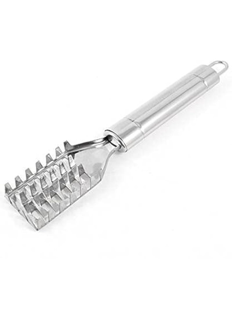 Pass Pass pass pass Stainless Steel Fish Scale Remover Cleaner Fish Scaler Pack of1  - Image 1