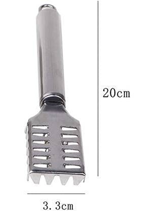 Pass Pass pass pass Stainless Steel Fish Scale Remover Cleaner Fish Scaler Pack of1  - Image 3