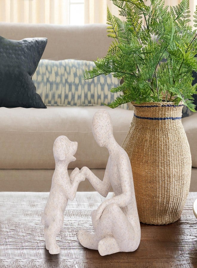 Dawbun Dog Sculpture Home Decor Man and Dog Statue Pet Memorial Gift for Pet Loss Emotional Friendship Figurine for Dog Lover Resin Animal Decor Ornament Memory Gift for Pet Lovers - Image 5