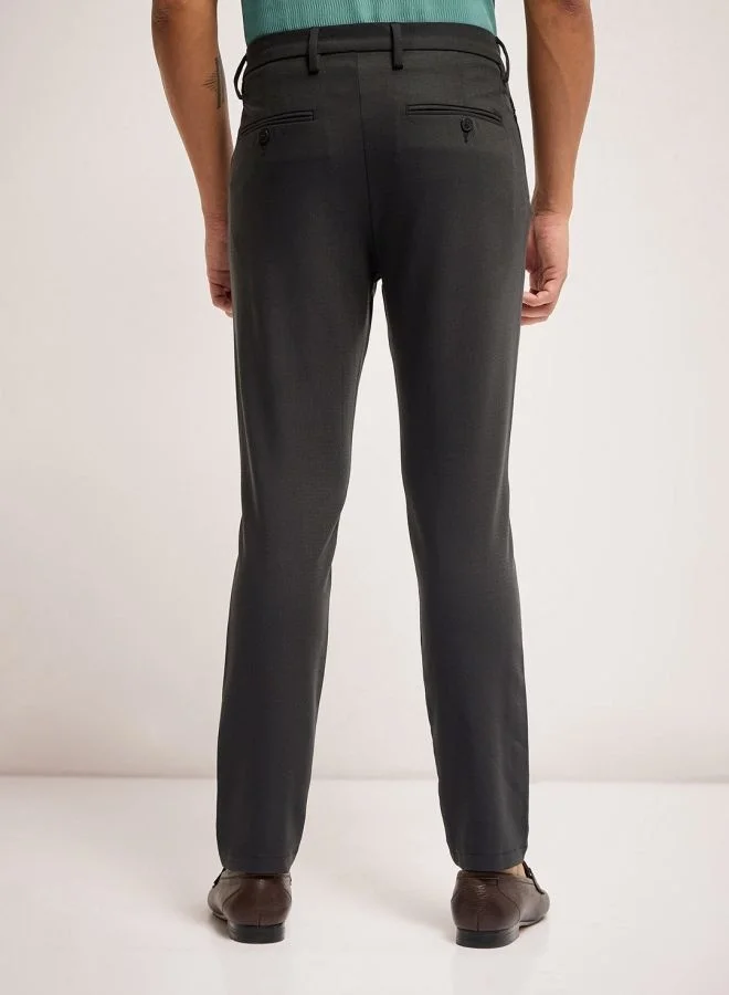 THE BEAR HOUSE Men's 4 Way Stretch Formal Trouser Versatile Office and Travel Pants Comfortable Fit for Everyday Use Easy to Style Bottomwear for Work Weekend and Outings