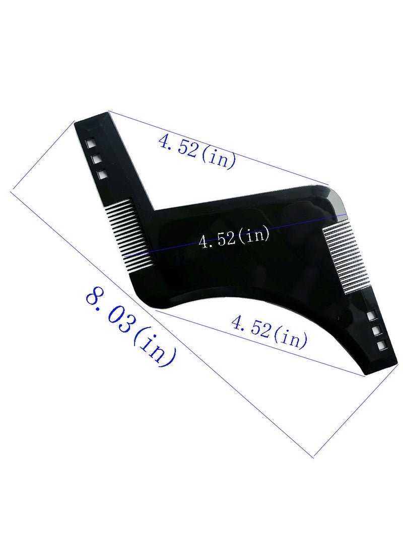 16-Piece Men's Beard Grooming and Haircut Kit, Shaping Comb & Brush Set, Barber Cape and Hair Dye Apron for Haircare and Styling - Image 4