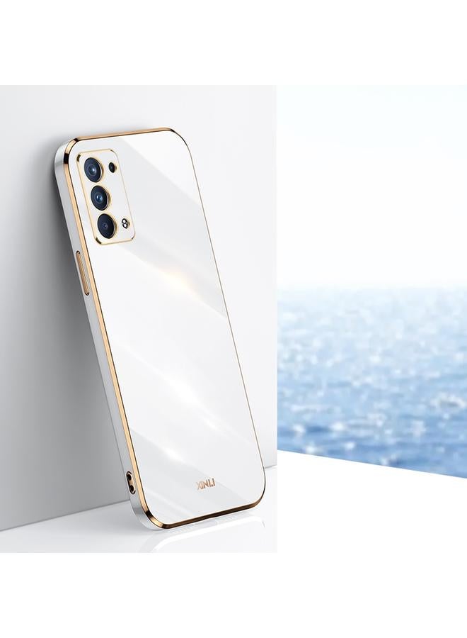 Case For OPPO Reno6 Pro+ 5G Straight Edge 6D Electroplate TPU Phone Case