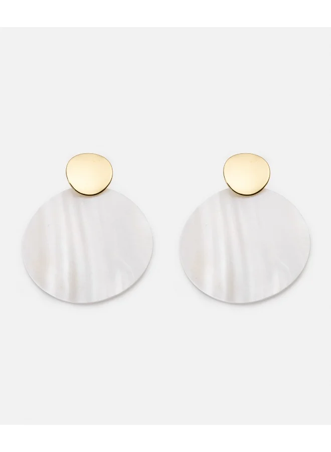 Earrings With Contrast Resin