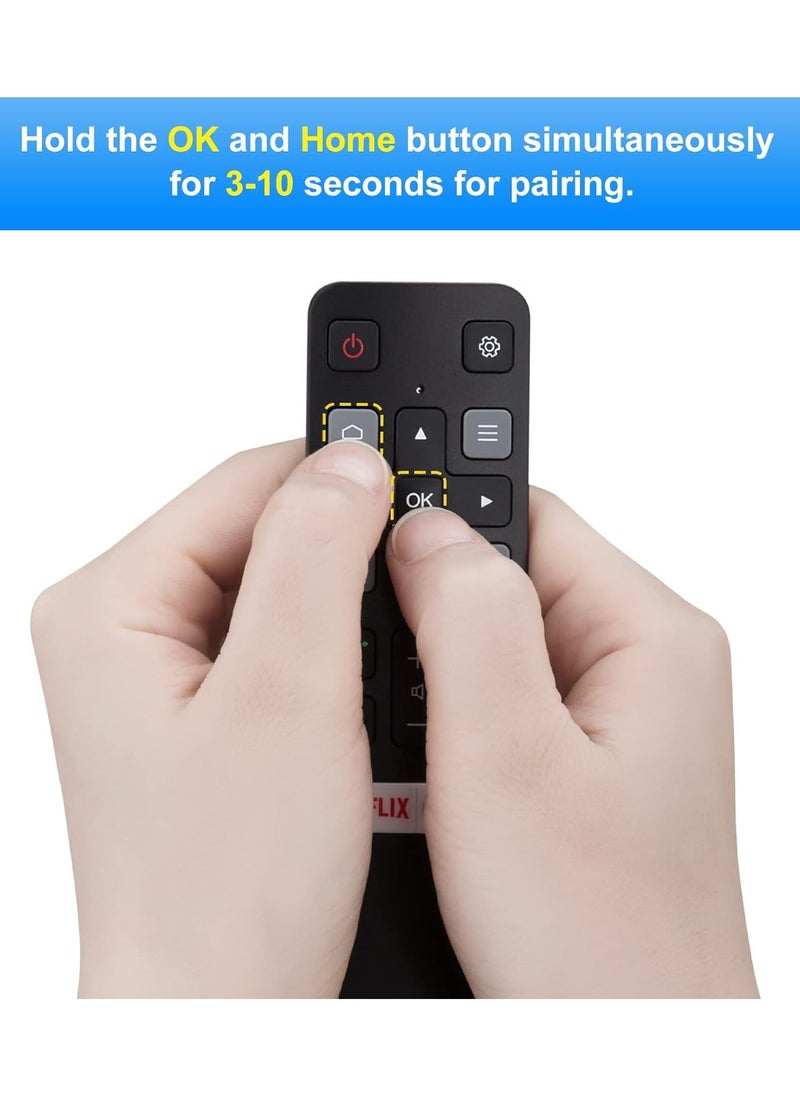Fanski - Voice Replacement for TCL-Android-TV-Remote,New Upgraded RC802V for TCL Smart TVs with Google Voice Function,with Netflix,YouTube Buttons - Image 1
