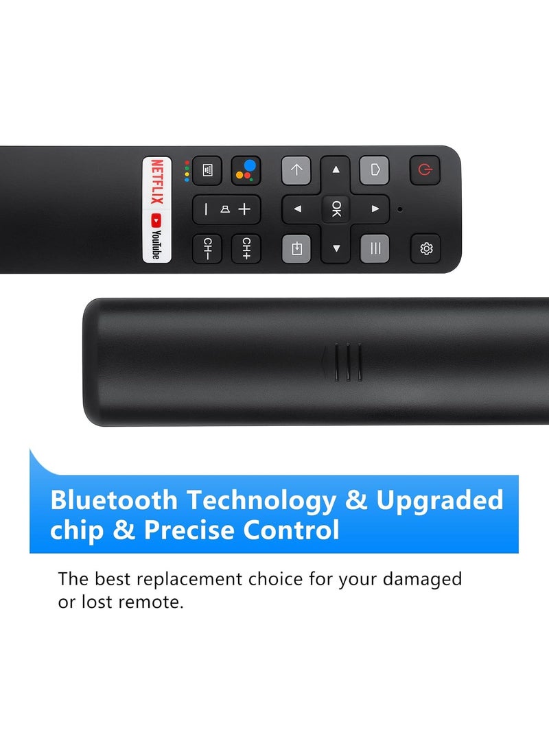 Fanski - Voice Replacement for TCL-Android-TV-Remote,New Upgraded RC802V for TCL Smart TVs with Google Voice Function,with Netflix,YouTube Buttons - Image 1